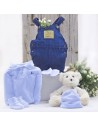 Regalo Conjunto de Ropa Bebé Con Oso de Peluche Azul