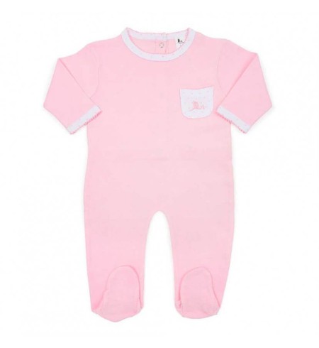 Canastilla Maleta Manta y Pijama para Recién Nacido rosa