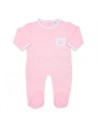 Canastilla Manta Personalizada y Pijama y doudou personalizado rosa