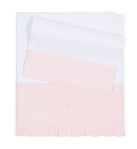 Canastilla Bebé Clásica Plena rosa