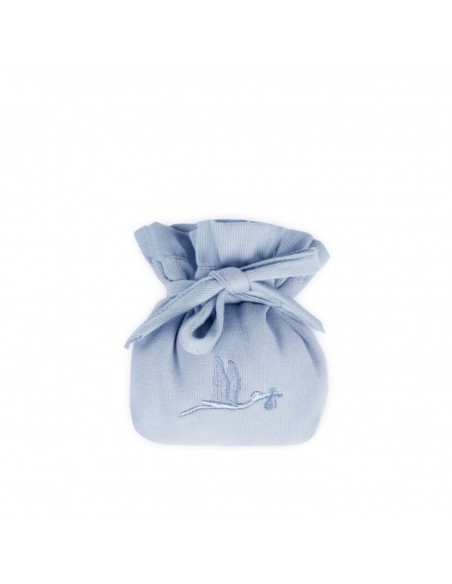 Canastilla Clásica Esencial con Osito Teddy azul