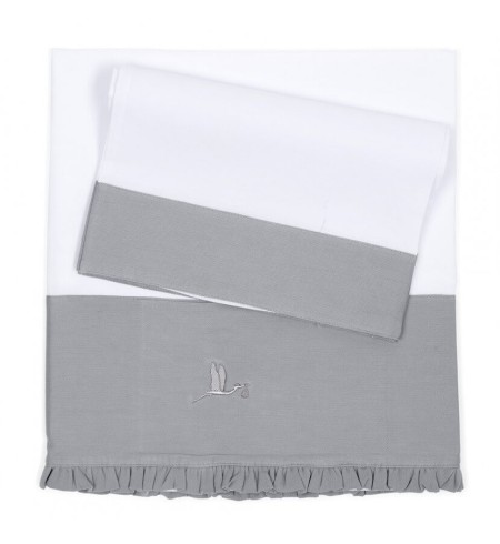 Cesta Bebé Clásica Ensueño gris