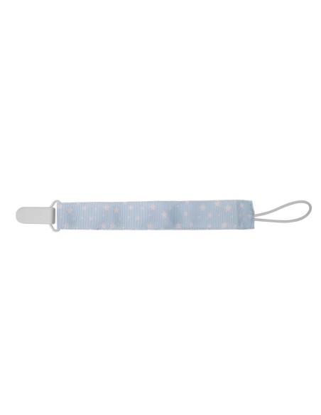 Pack de 2 chupetes personalizados con sujetachupete azul