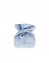 2 chupetes personalizados y guardachupetes azul