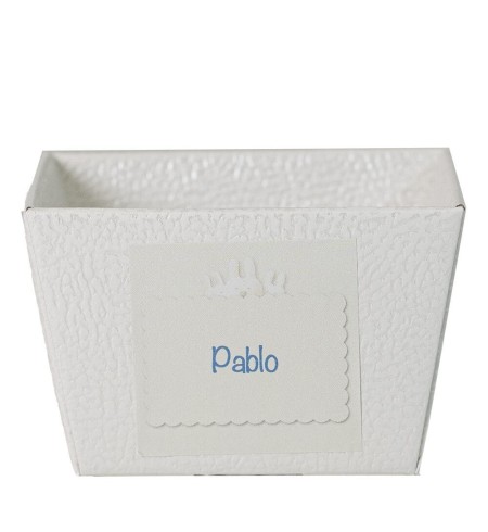 Pack de dos chupetes y babero  y sujetachupetes azul